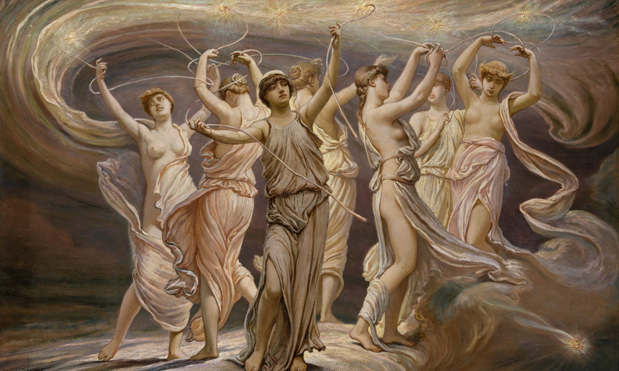 Sexy art by Elihu Vedder, The Pleidan, or Seven Sisters
